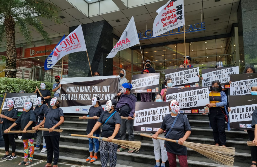 Protest in Manila, Philippines, by Asian Peoples’ Movement on Debt and Development